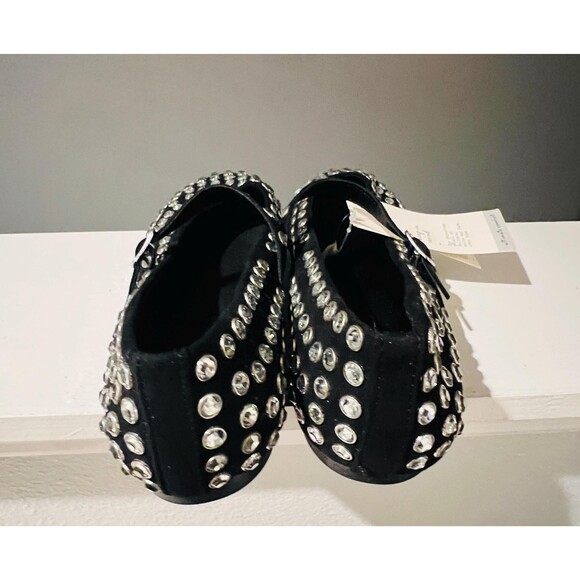 A New Day Black Studded Mary Jane Shoes | Rhinestone | Women’s Ballet Flats - Picture 7 of 7